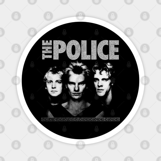 The Police Rock Band Magnet by PUBLIC BURNING